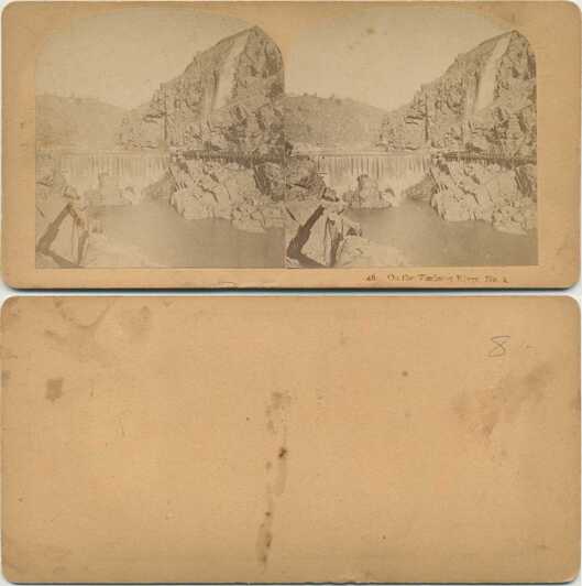 Tuolumne River with dam and flume