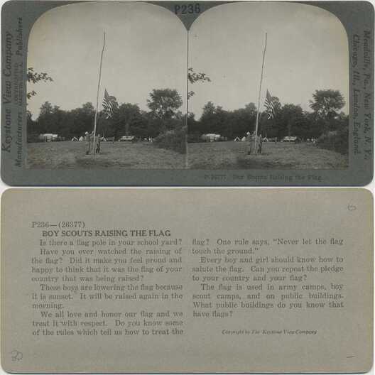 Boy Scouts Raising the Flag