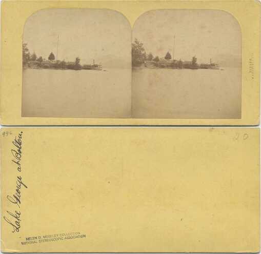 Steamboat on Lake George at Bolton