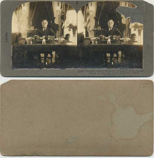 President Roosevelt at Desk