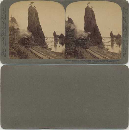 Pillars of Hercules & Columbia River Train