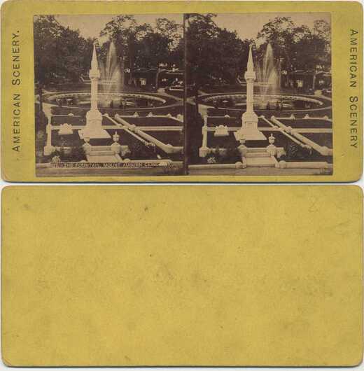 Fountain at Mount Auburn Cemetery