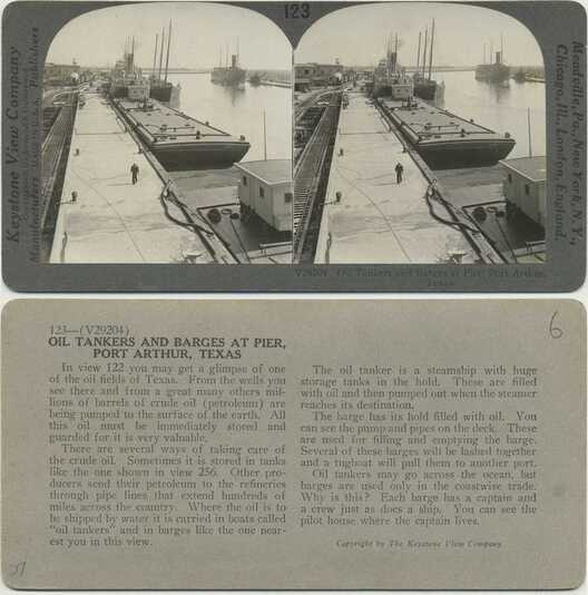 Oil Tankers and Barges at Pier