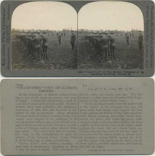 Student Soldiers Volley Fire Drill