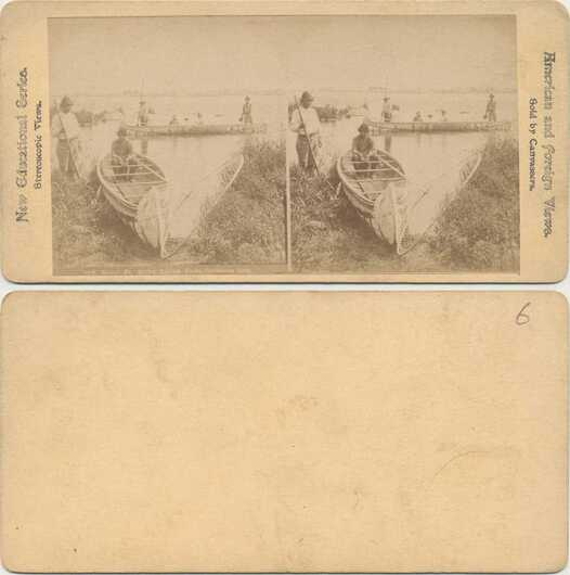 Men with Canoes at Sault Ste. Marie