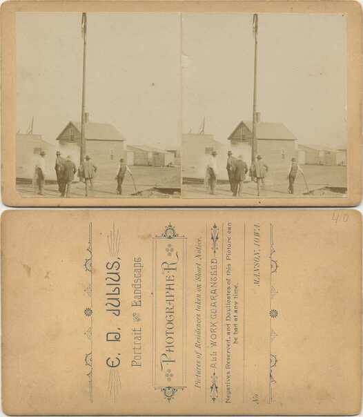 Men in Small Town Street
