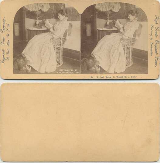Woman with Bear Rug Reading Letter