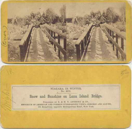 Snowy Luna Island Bridge