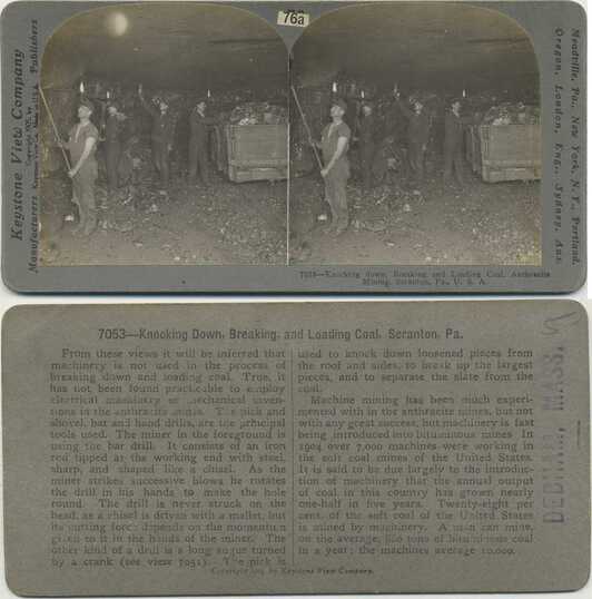 Miners Breaking and Loading Coal