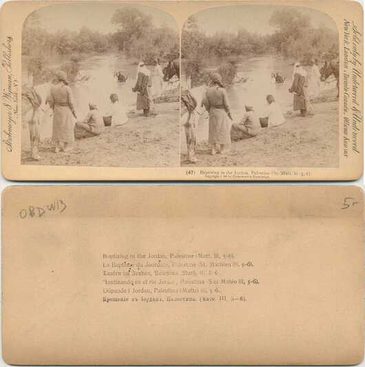 Baptising in the Jordan River