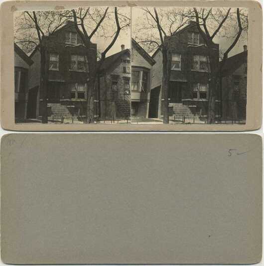 Residential Street Houses & Trees