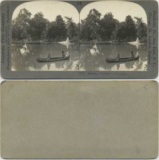 Indians Traveling in a Canoe