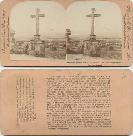 Sacred Shrine and Popocatepetl