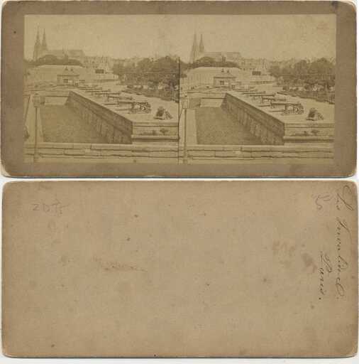 City Park with Cannons and Cathedral