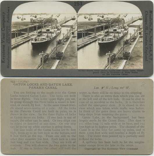 Gatun Locks with Ships