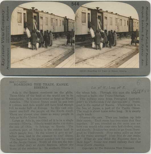 Boarding Train at Kansk, Siberia