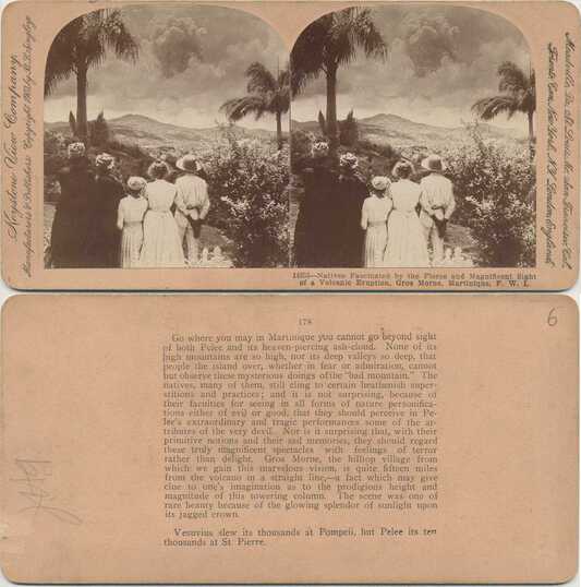 Natives Fascinated by Volcanic Eruption
