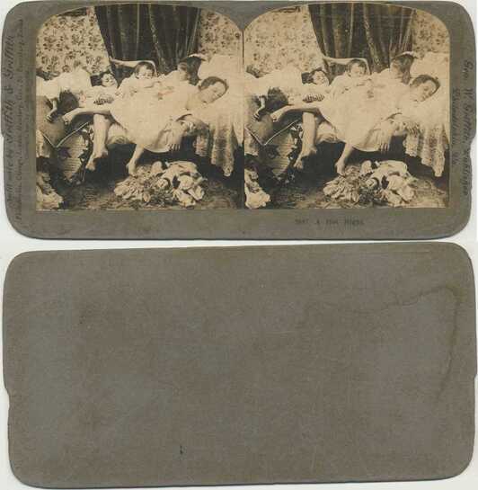 Children Sleeping on a Bed