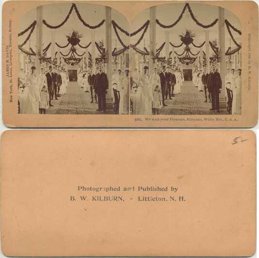 Hotel Staff in Decorated Hallway