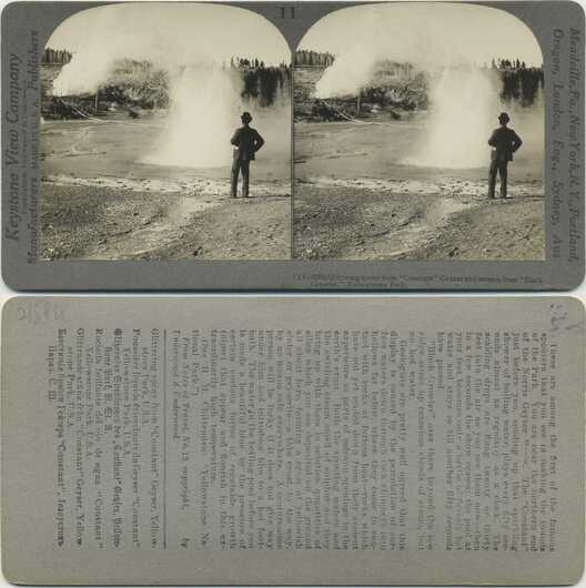 Geyser Eruption with Observer