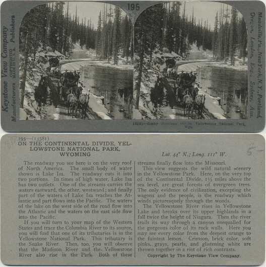 Wagons on Continental Divide, Winter