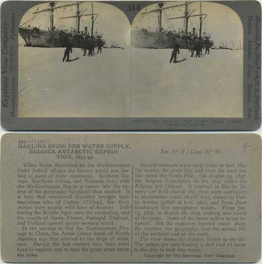 Hauling Snow for Antarctic Ship