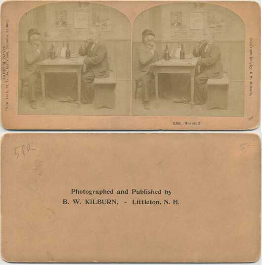 Two Men Drinking at Table