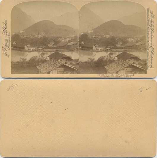 Interlaken Town and Mountains