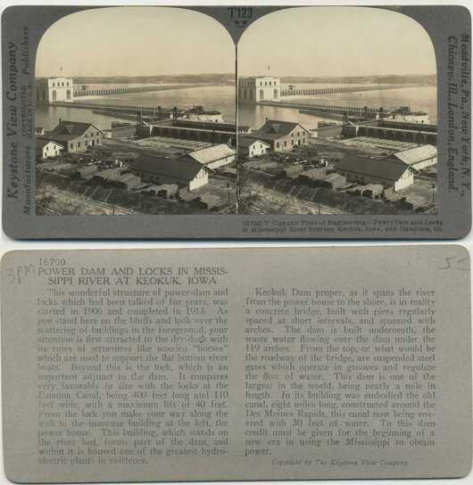 Power Dam and Locks on Mississippi River