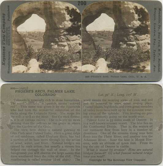 Phoebe's Arch, Palmer Lake
