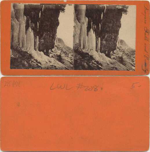Ice Formations Under Goat Island Winter