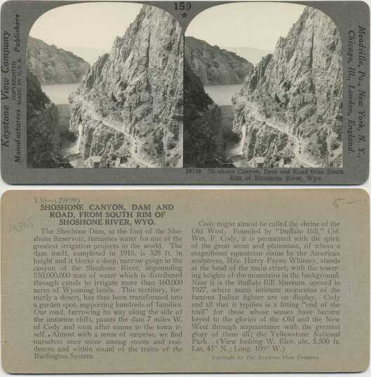 Shoshone Canyon Dam and Road