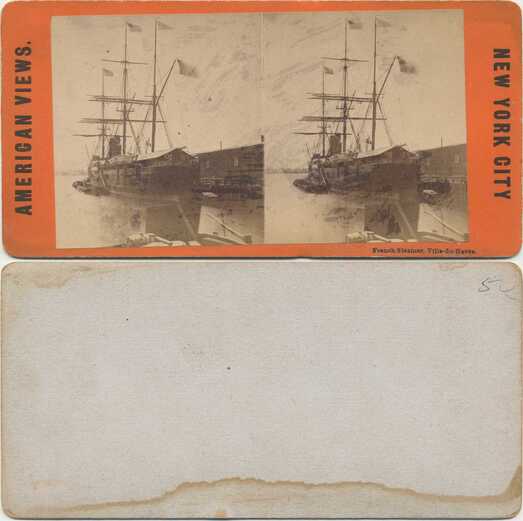 French Steamer at New York Dock
