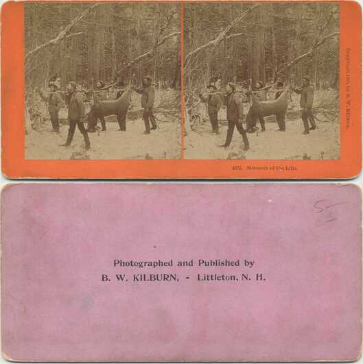 Hunters Carrying Deer in Snow