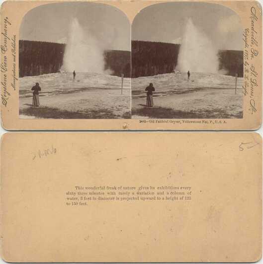 Old Faithful Geyser Erupting