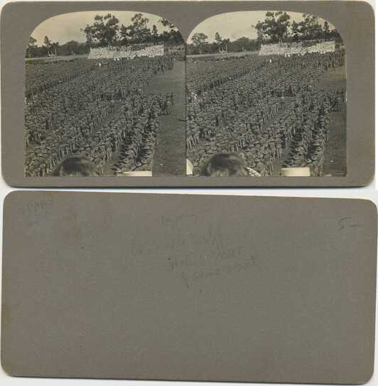 Soldiers in Formation at Review
