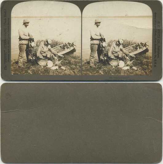 Hunters with Ducks and Boat