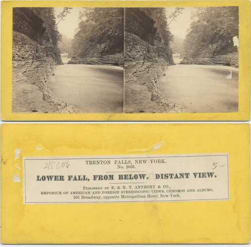Trenton Falls: Lower Fall, Distant View