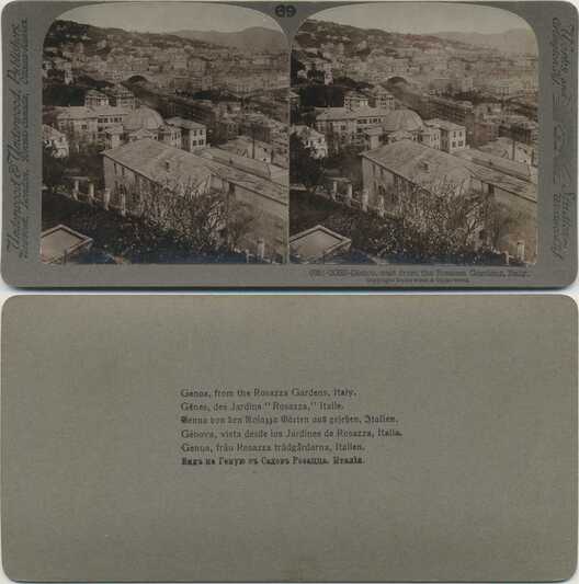Genoa city view from Rosazza Gardens