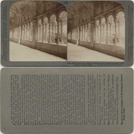 Twisted Columns in Ancient Cloister