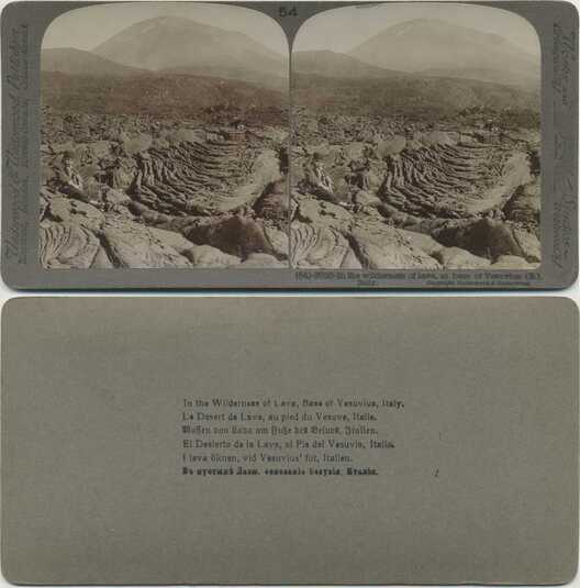 Man on Lava Flow, Mount Vesuvius