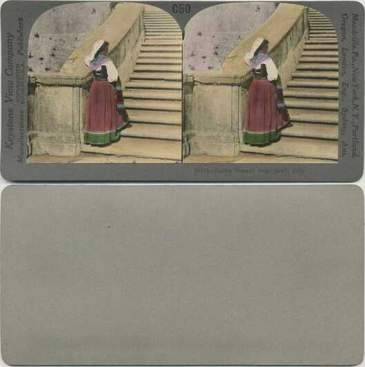 Italian Peasant on Stone Steps