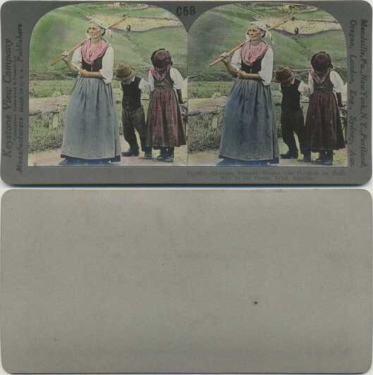 Tyrolean Peasant Woman & Children
