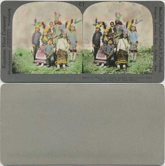 Apache Indians with Feather Headdresses