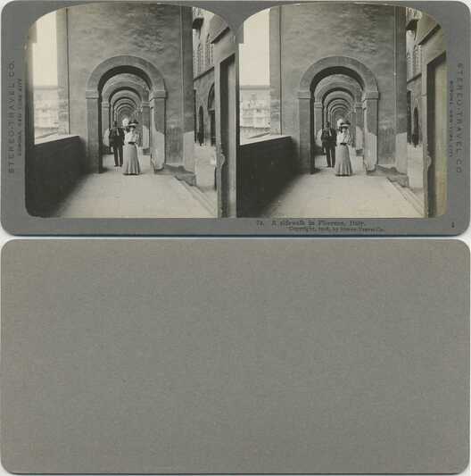 Arcaded Sidewalk with Figures