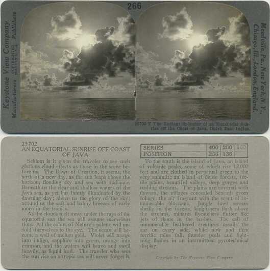 Equatorial Sunrise Off Coast of Java