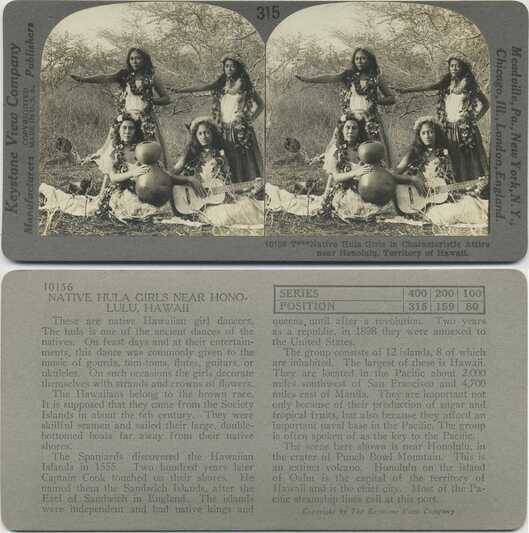 Native Hula Girls in Attire