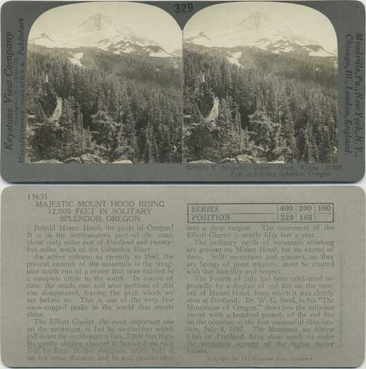 Mount Hood, Forested Slope and Peak