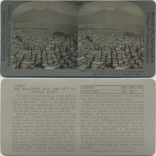 Bay and City of Naples with Vesuvius