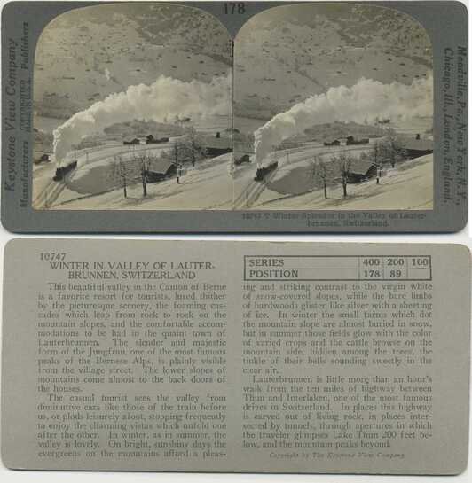 Winter Train in Lauterbrunnen Valley